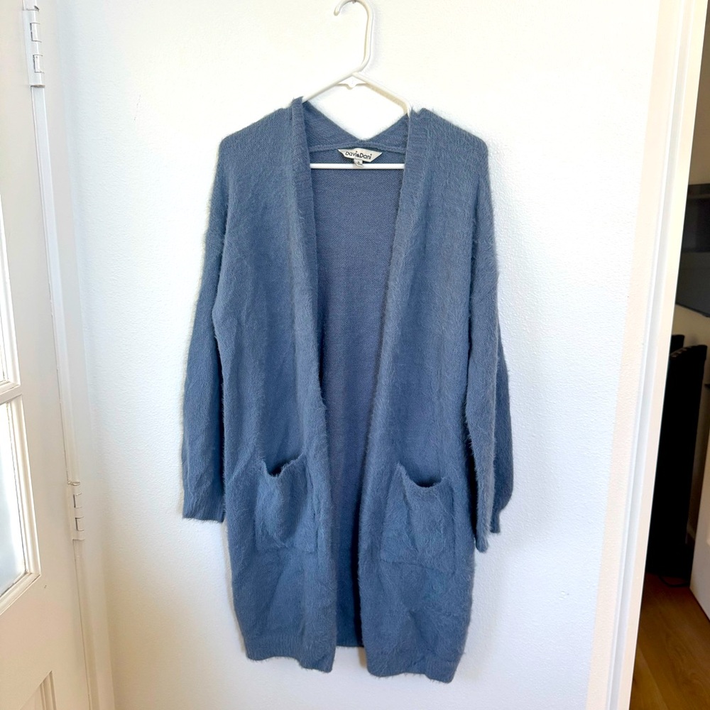 Blue Long Cardigan